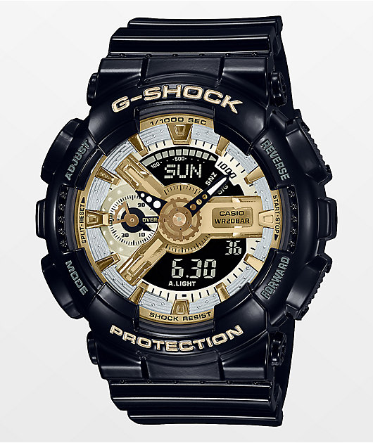 G-Shock GMAS110GB-1A Black & Gold Watch