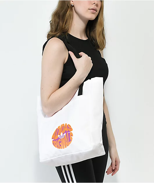 97368-adidas-originals-simple-white-orange-tote-bag-3.webp adidas Originals Simple White & Orange Tote Bag