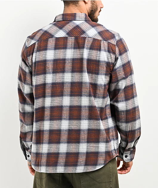 97712-brixton-bowery-lightweight-blue-brown-flannel-shirt-2.webp Brixton Bowery Lightweight Blue & Brown Flannel Shirt