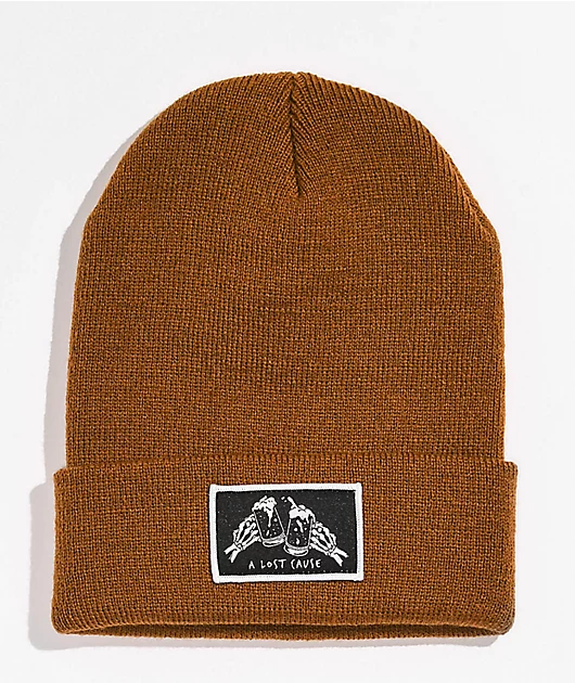 A Lost Cause Cheers Caramel Tall Beanie