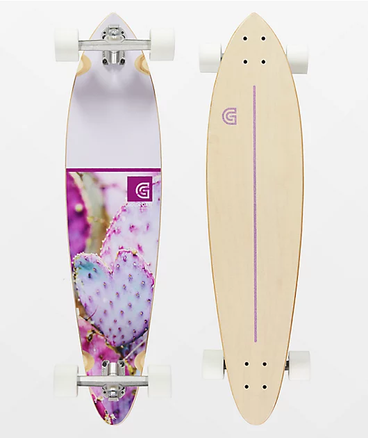 Gold Coast Prickly Heart 37.75\" Pintail Longboard Complete