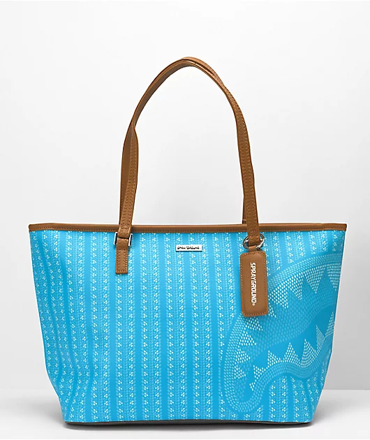Sprayground Illuchains Turquoise Tote Bag