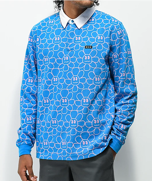 98208-a-lab-garden-party-blue-long-sleeve-polo-shirt-1.webp A-Lab Garden Party Blue Long Sleeve Polo Shirt