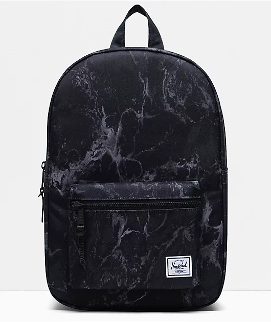 Herschel Supply Co. Settlement Mid Black Marble Backpack