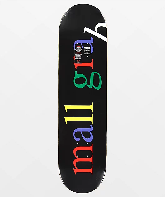 98387-mall-grab-rainbow-logo-8.25-skateboard-deck-1.webp Mall Grab Rainbow Logo 8.25\" Skateboard Deck