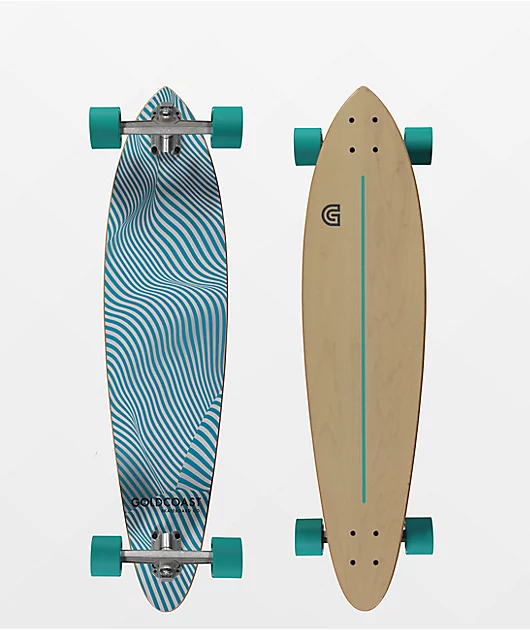 Gold Coast Trippin 37\" Pintail Longboard Complete