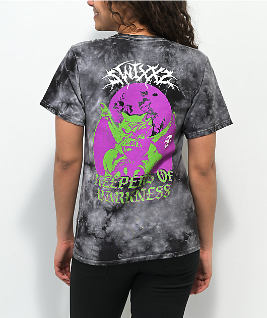99157-swixxz-gargoyle-black-tie-dye-t-shirt-1.jpg SWIXXZ Gargoyle Black Tie Dye T-Shirt