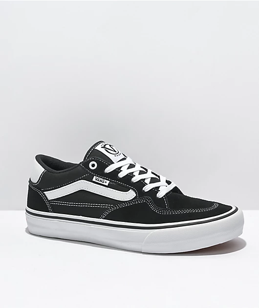 Vans Skate Rowan Black & True White Skate Shoes