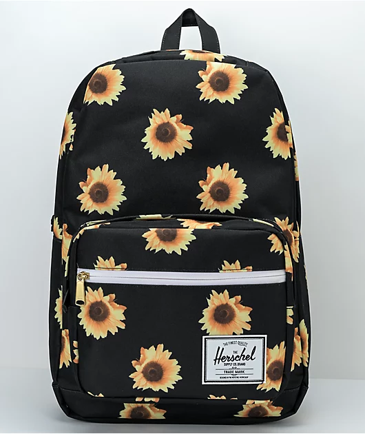 Herschel Supply Co. Pop Quiz Sunflower Field Black Backpack