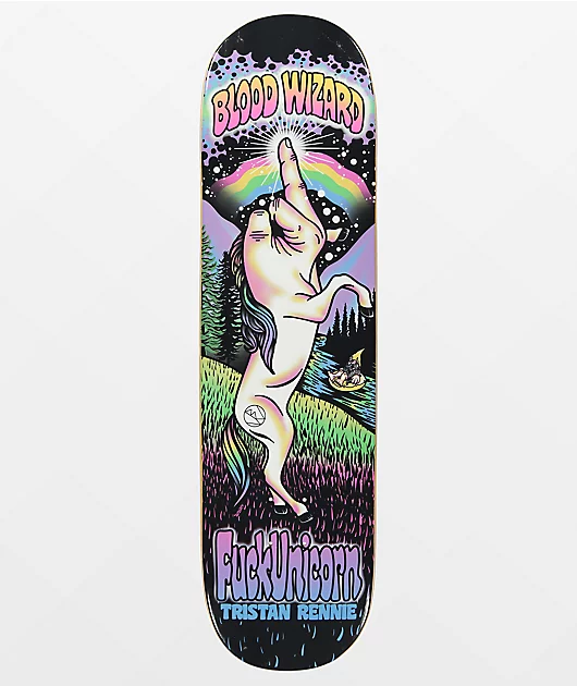 99348-blood-wizard-renne-fuckunicorn-8.5-skateboard-deck-1.webp Blood Wizard Renne Fuckunicorn 8.5\" Skateboard Deck