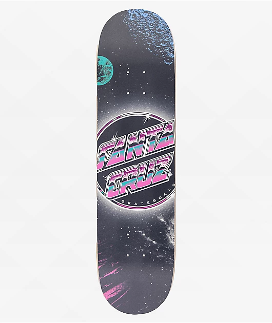 Santa Cruz Chrome Dot Space Everslick 8.0\" Skateboard Deck