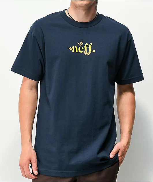 Neff Flutter Navy T-Shirt